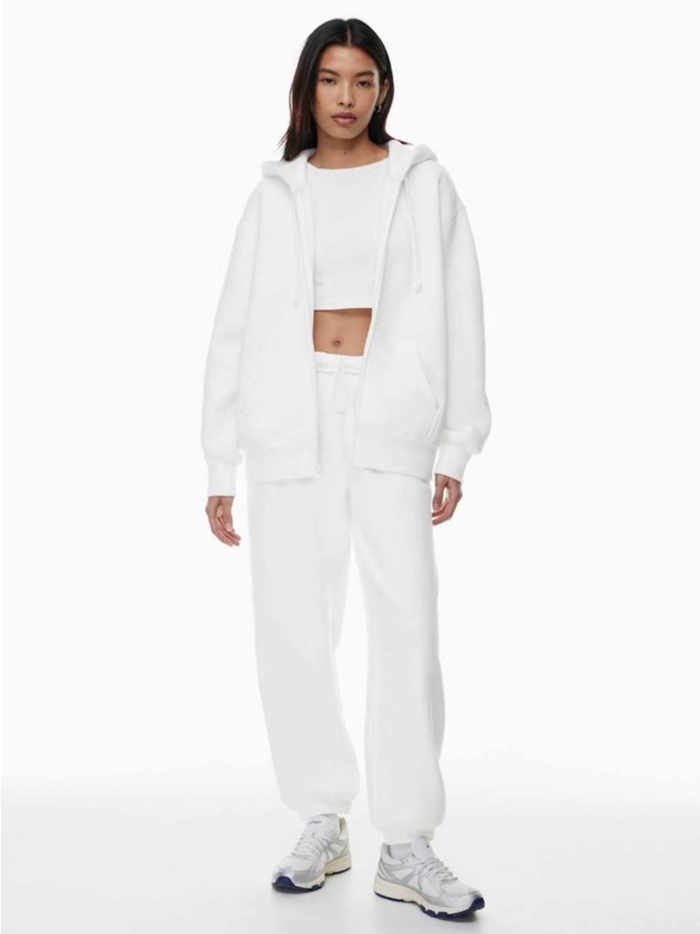 Tna Bubble Fleece Boyfriend Zip Hoodie - Small